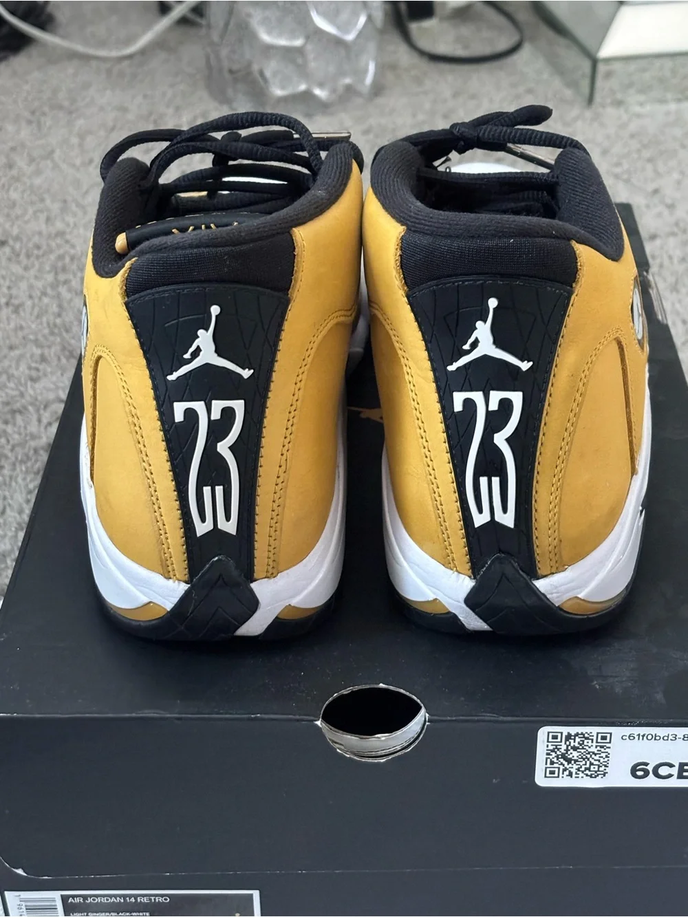 Jordan Men’s Low-Top Athletic Shoes — Yellow/White/Black